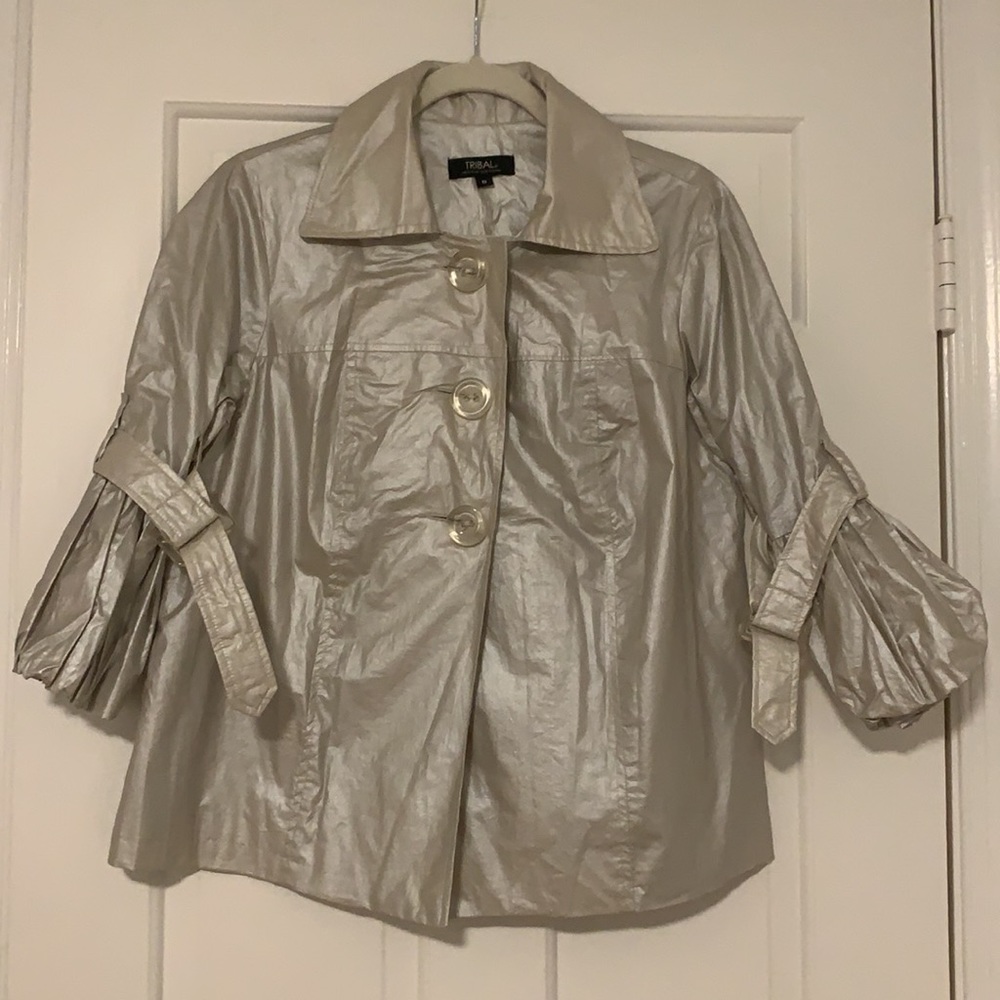 Tribal Cream Shimmer Jacket - Picture 2 of 10
